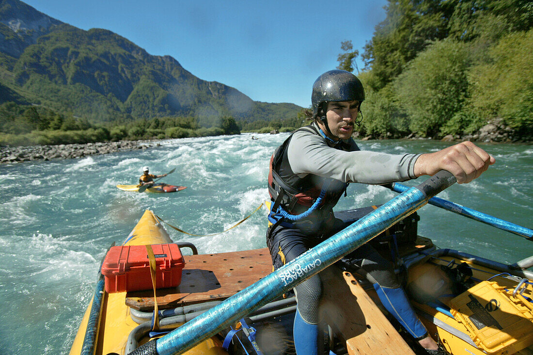 Rafting. Chile.