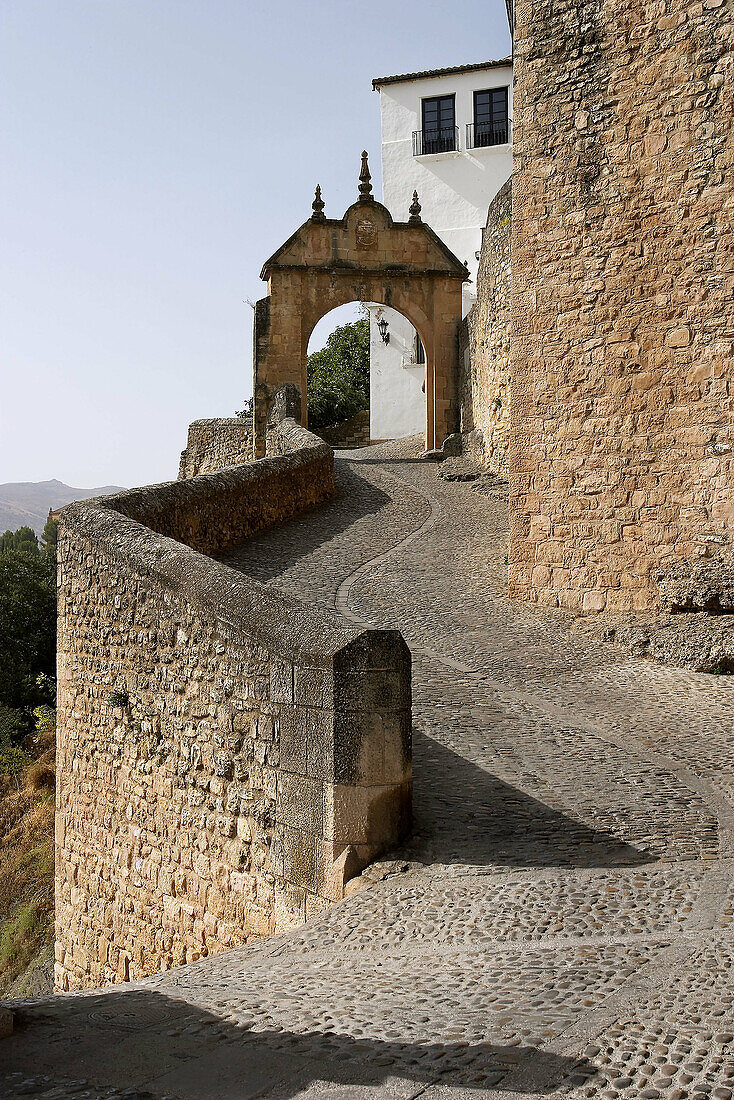 Arco de Felipe V built in 1742. Ronda. Málaga province, Spain