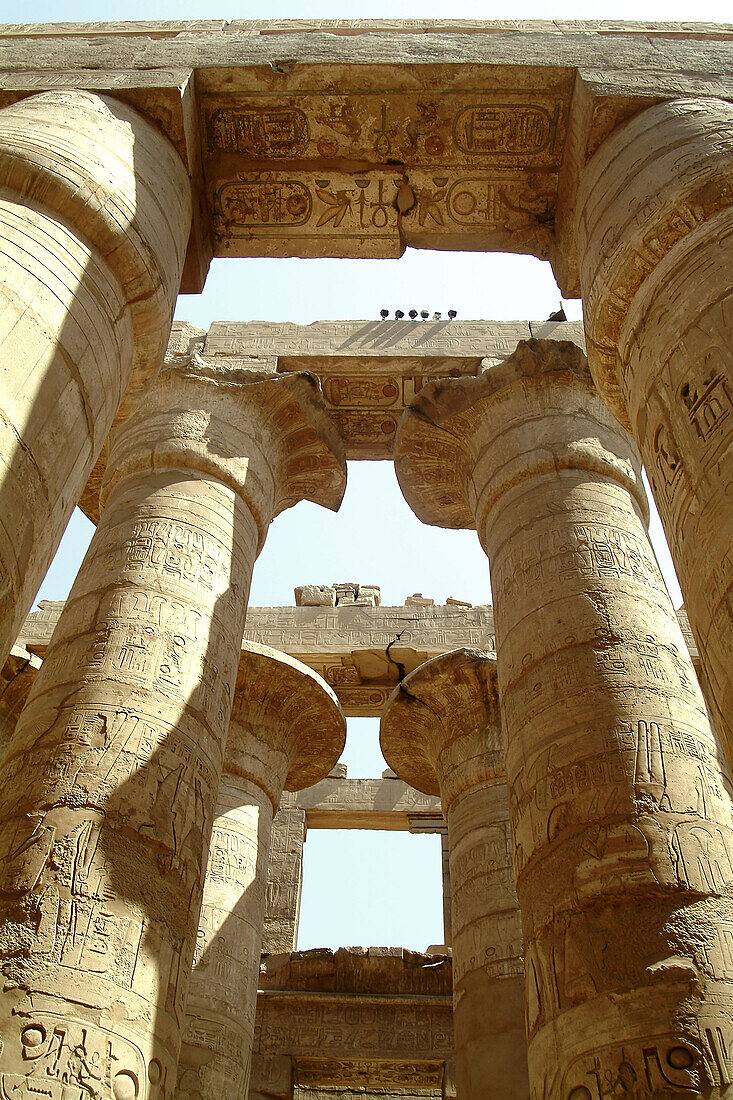 Columns at Karnak temple. Luxor. Egypt