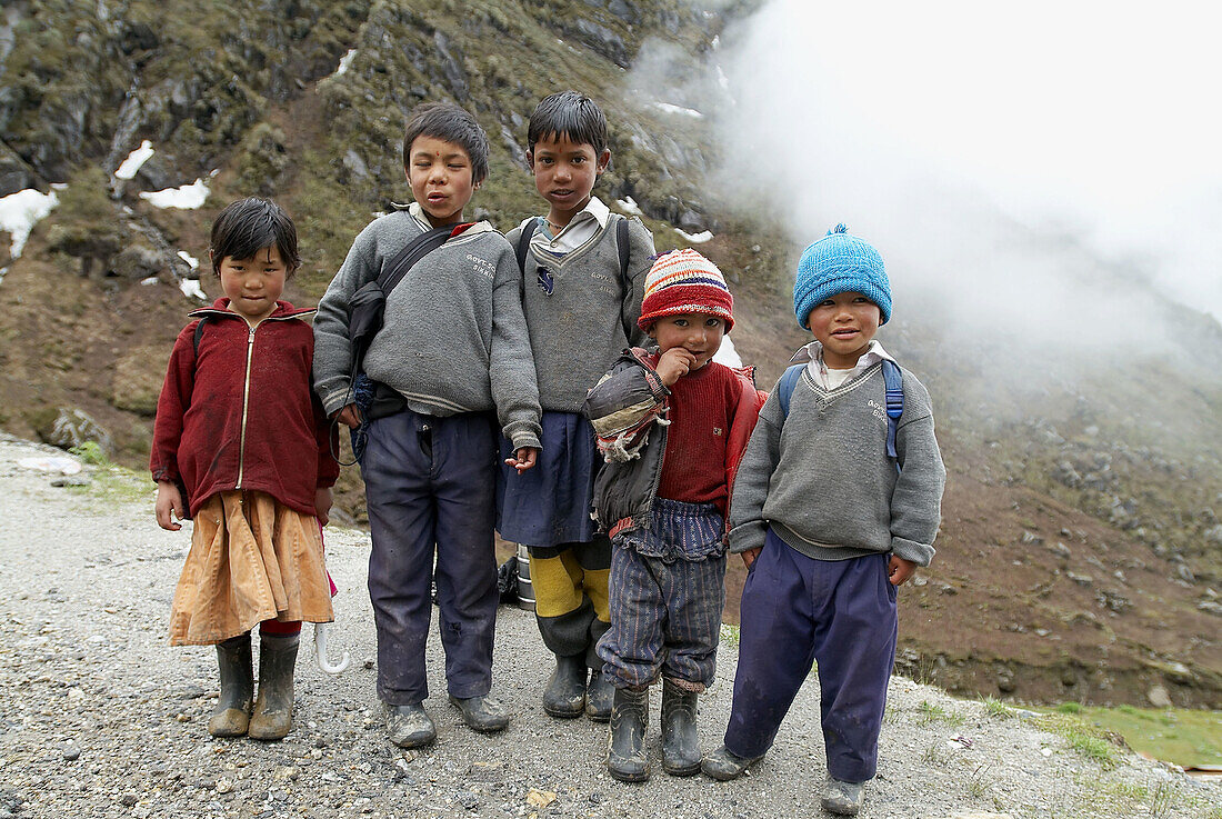 School boys, Sikkim, India