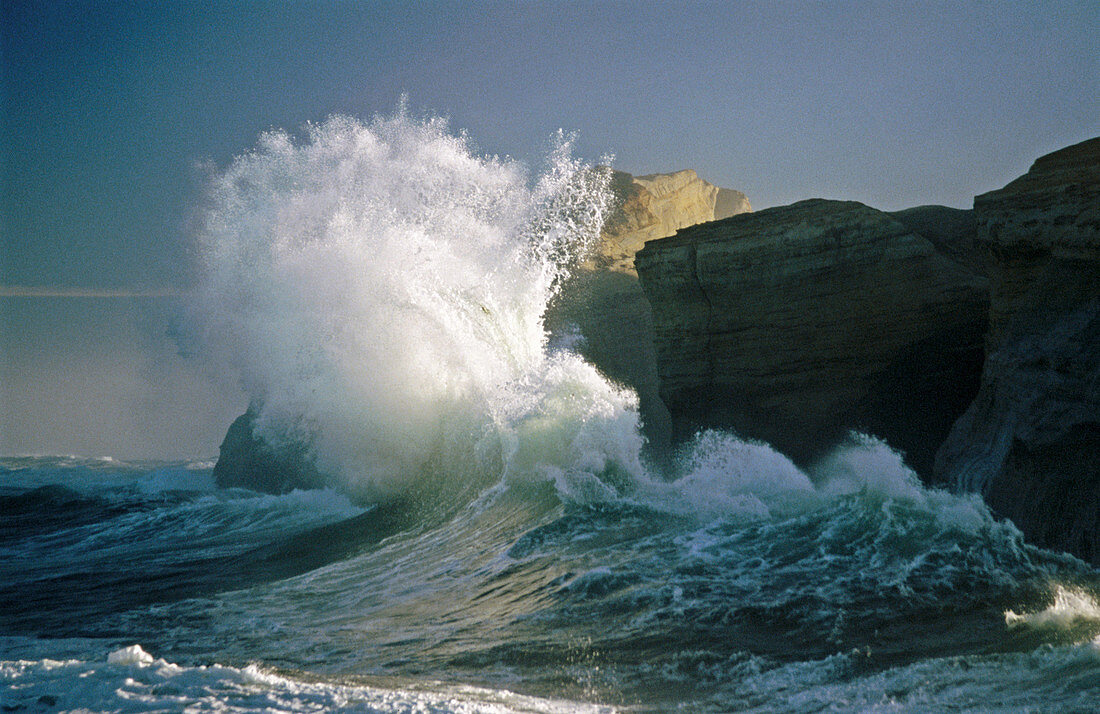 Waves at Cape Kiwanda. Oregon. USA