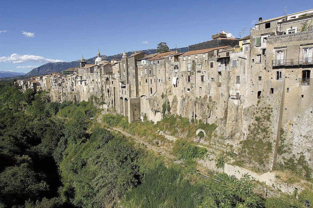 Landscape of SantAgata dei Goti village. Benevento, Campania, Italy