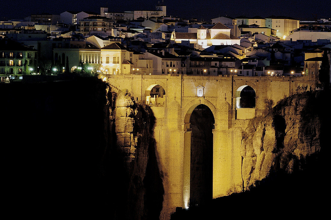 Puente Nuevo (new bridge) on tajo gorge. Ronda. Málaga province, Andalusia, Spain