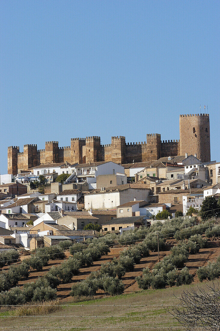 Baños de la Encina and Bury al hamman castle (Caliph, 10th Century). Baños de La Encina. Jaen province. Andalusia. Spain