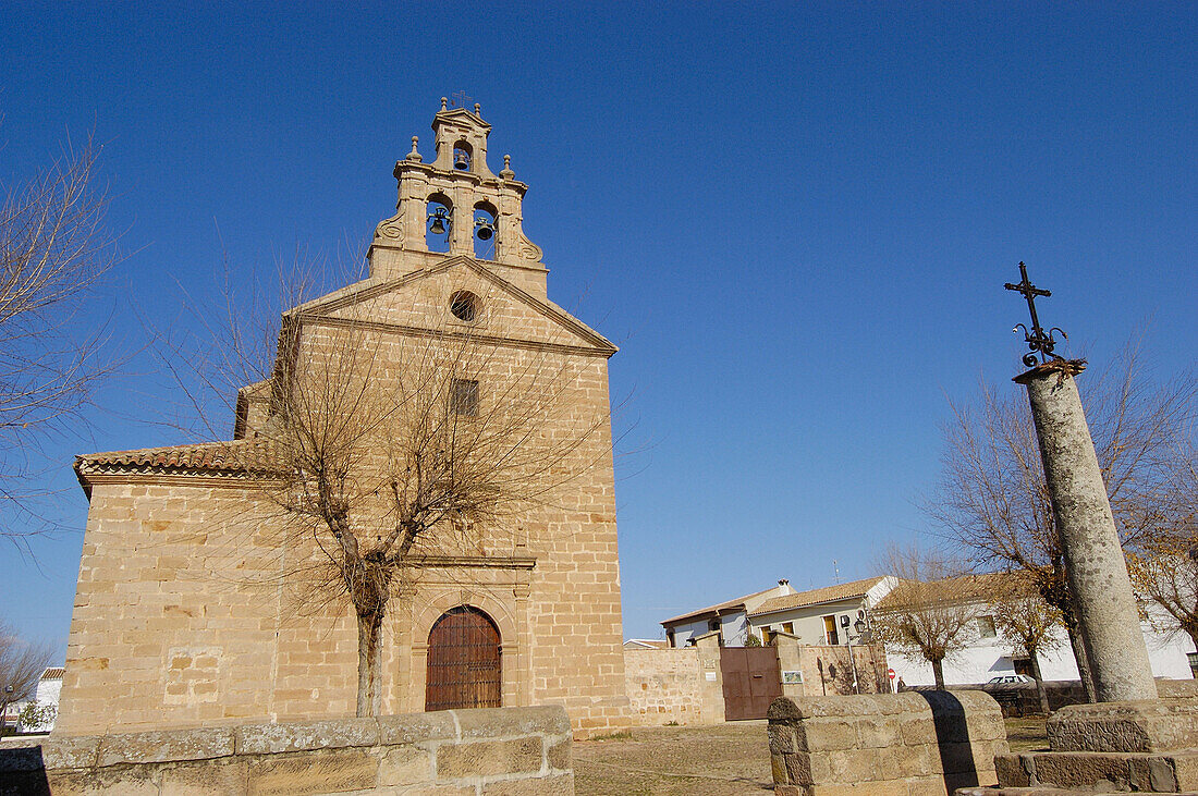 Jesus del Llano chapel (Siglo XVII). Baños de La Encina. Jaen Province. Andalusia. Spain