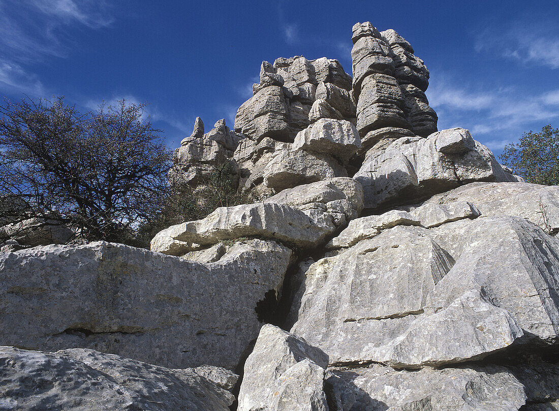 Erosion working on Jurassic limestones, Torcal de Antequera. Málaga province, Andalusia, Spain