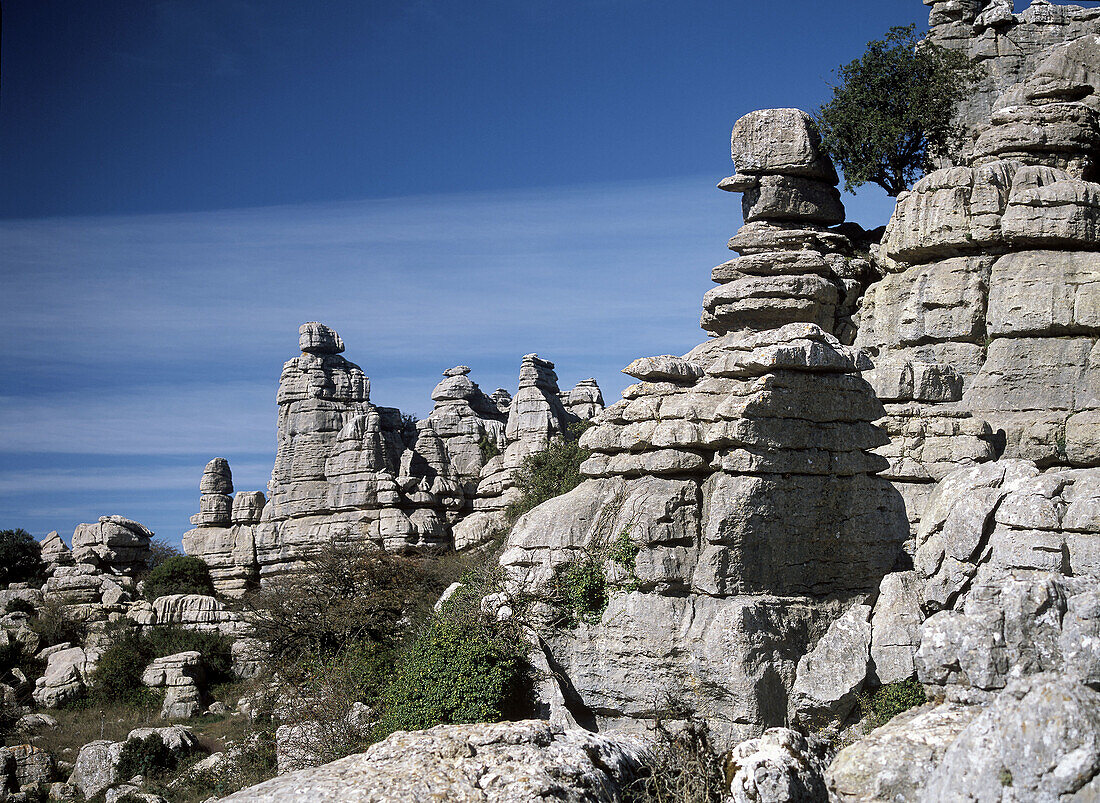 Erosion working on Jurassic limestones, Torcal de Antequera. Málaga province, Andalusia, Spain