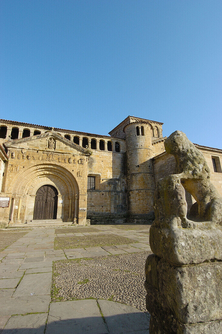 Romanesque collegiate church, Santillana del Mar. Cantabria, Spain