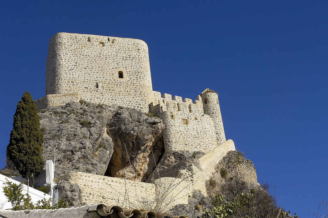 Olvera, 12th century moorish castle. Cádiz province, Andalusia, Spain