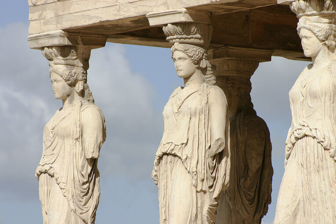 Erechteion Maidens at the Acropolis, Athens, Greece