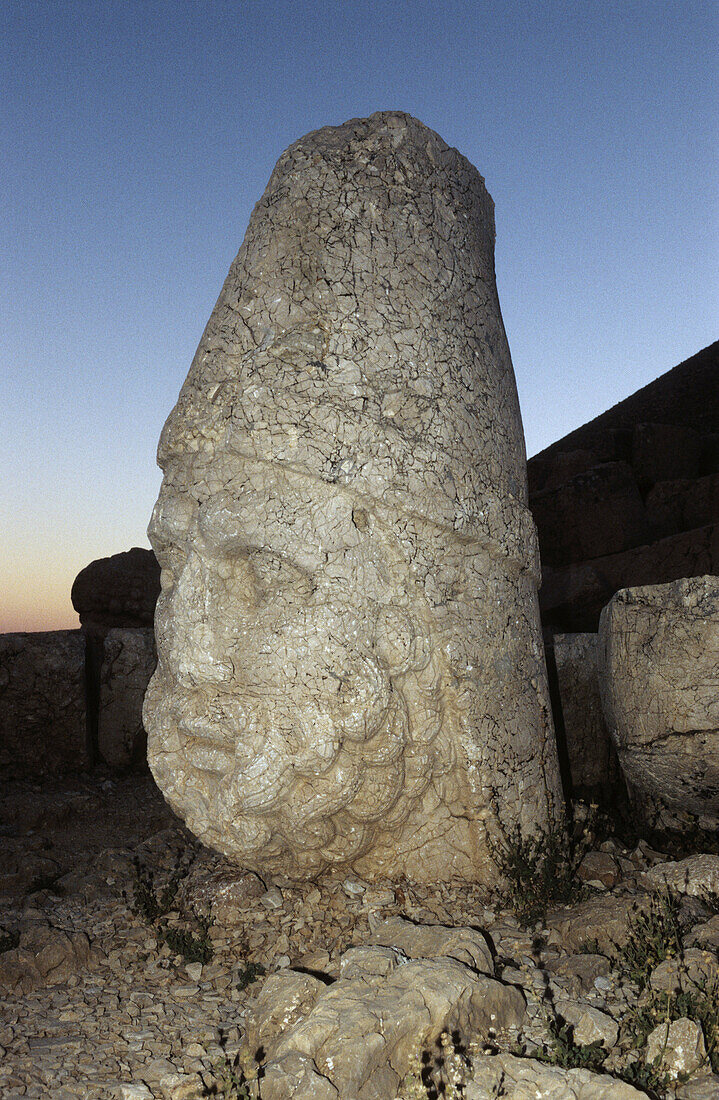 Head of Herakles, Western Terrace, Nemrut Dagi, Turkey
