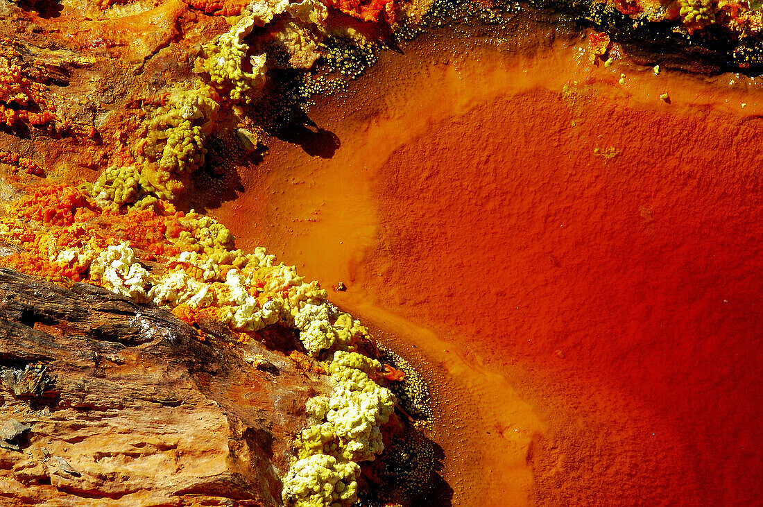 Río Tinto, samples for NASAs Mars Project. Huelva province, Andalusia, Spain