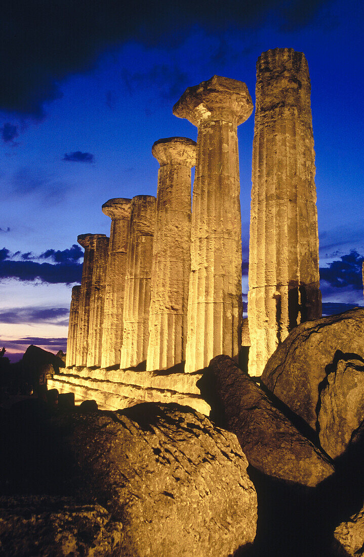 Temple of Hercules, Valley of the Temples. Agrigento. Sicily, Italy