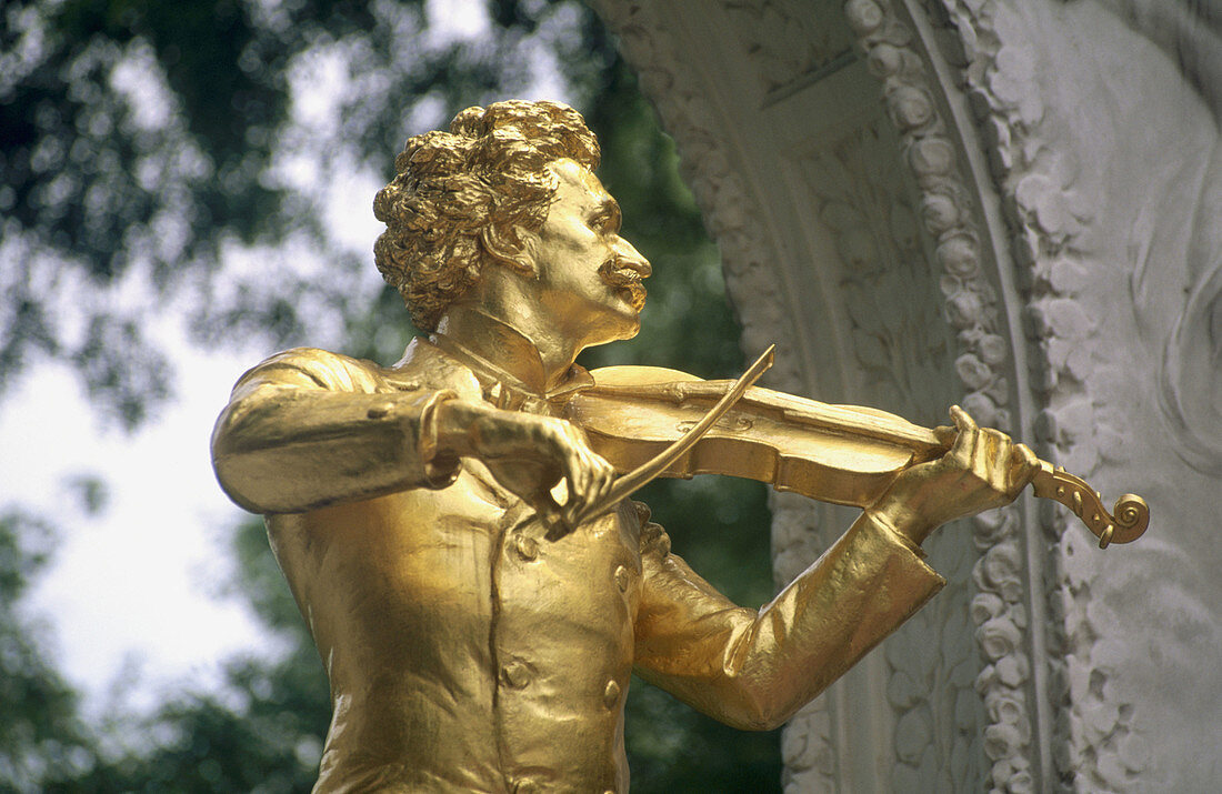 J. Strauss Monument. Vienna. Austria