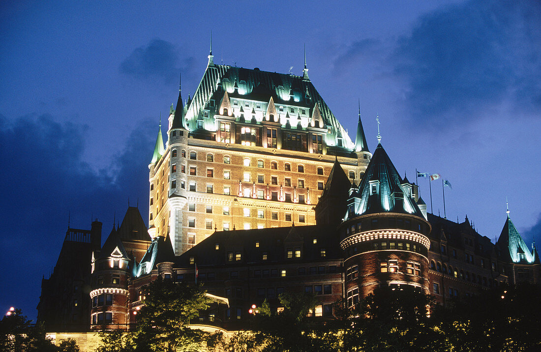 Chateau Frontenac, old town. Quebec City. Quebec, Canada