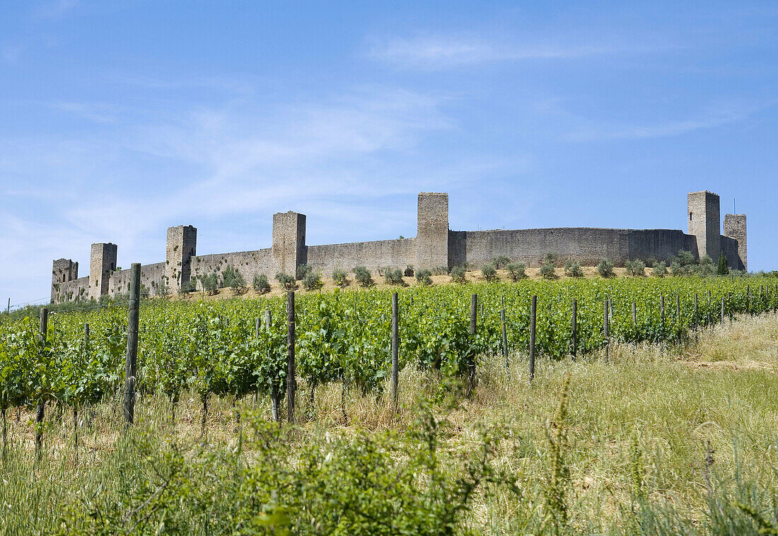 Monteriggioni. Province of Siena, Tuscany, Italy