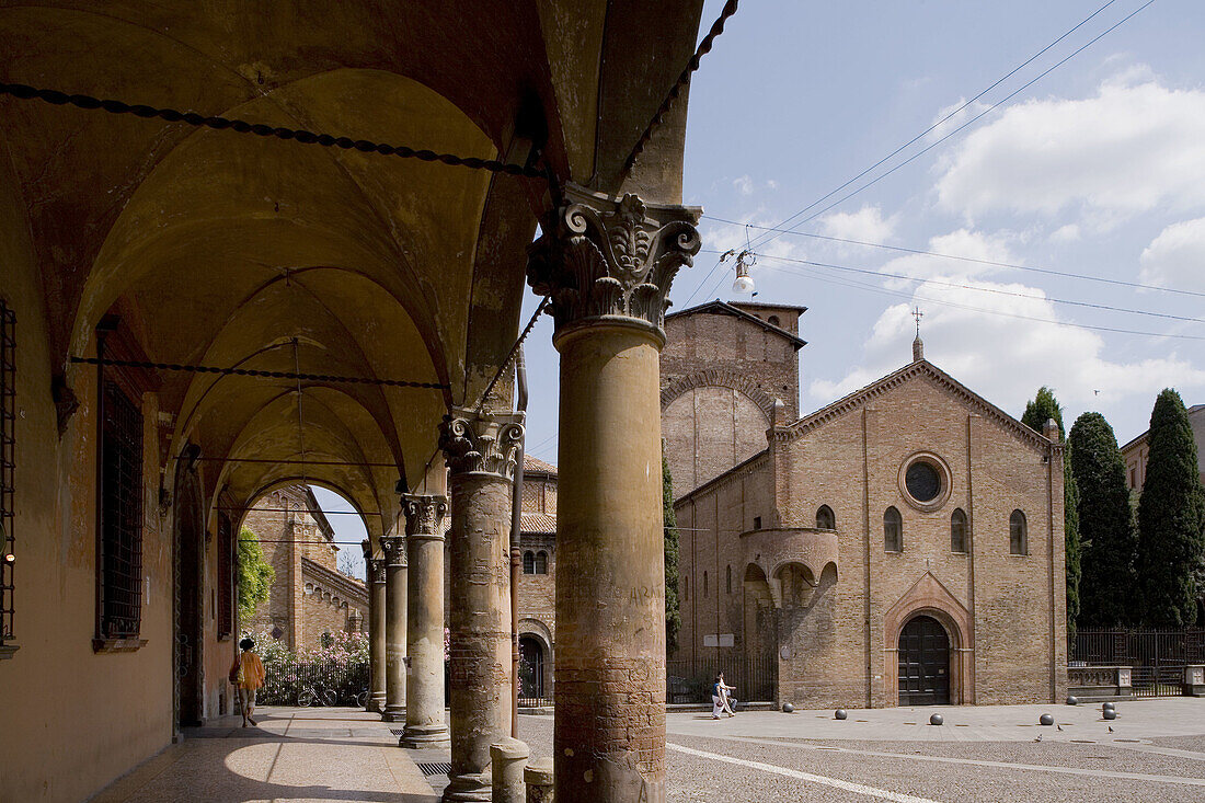 Church complex of Santo Stefano, Bologna. Emilia-Romagna, Italy