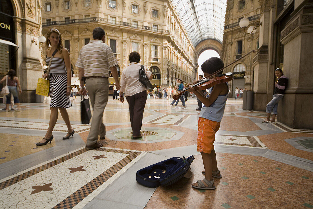 Italia, Lombardia, Milano, galleria Vittorio Emanuele