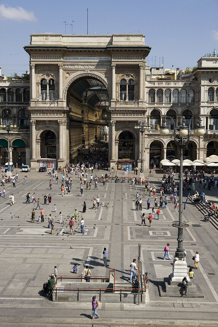 Italia, Lombardia, Milano, galleria Vittorio Emanuele