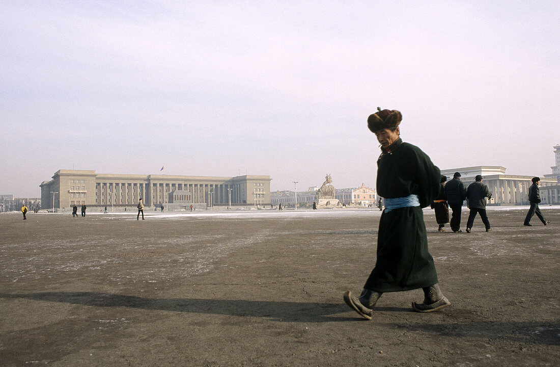 Sukhbaatar Square. Ulan Bator. Mongolia