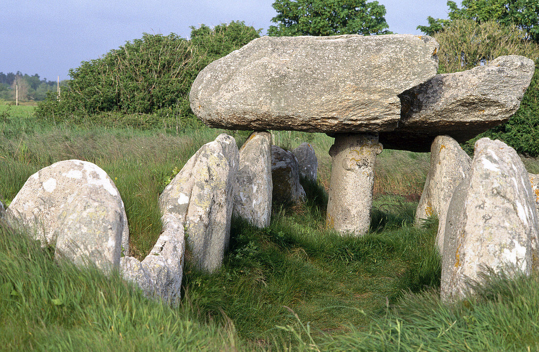 Kerugou dolmen. Finistère, Brittany, France