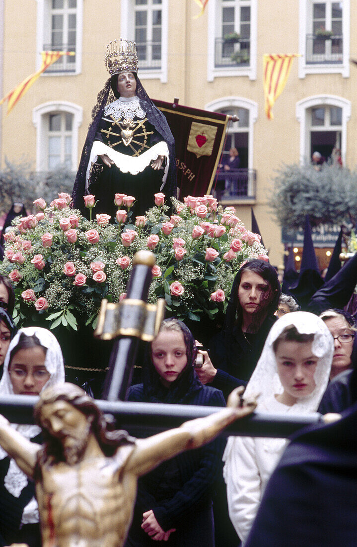 Procession de la Sanch, Holy Week procession. Perpignan, France