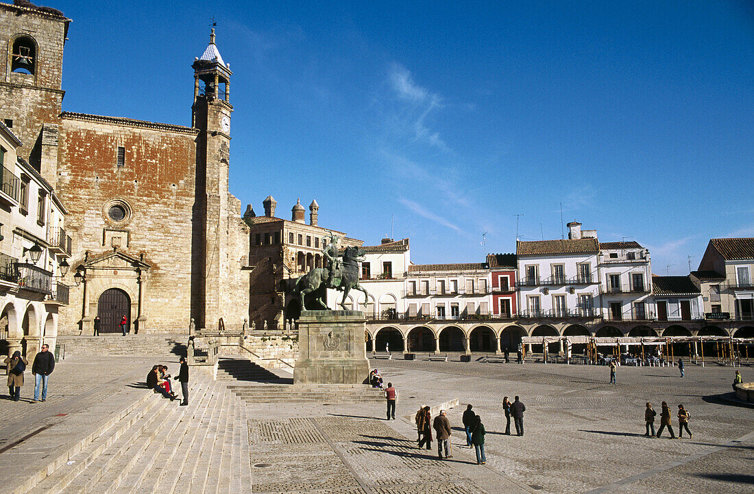 Main Square, Trujillo. Cáceres province, Spain