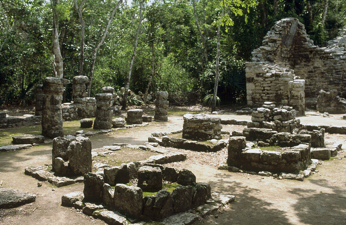 Mayan ruins. Quintana Roo, Yucatán, Mexico