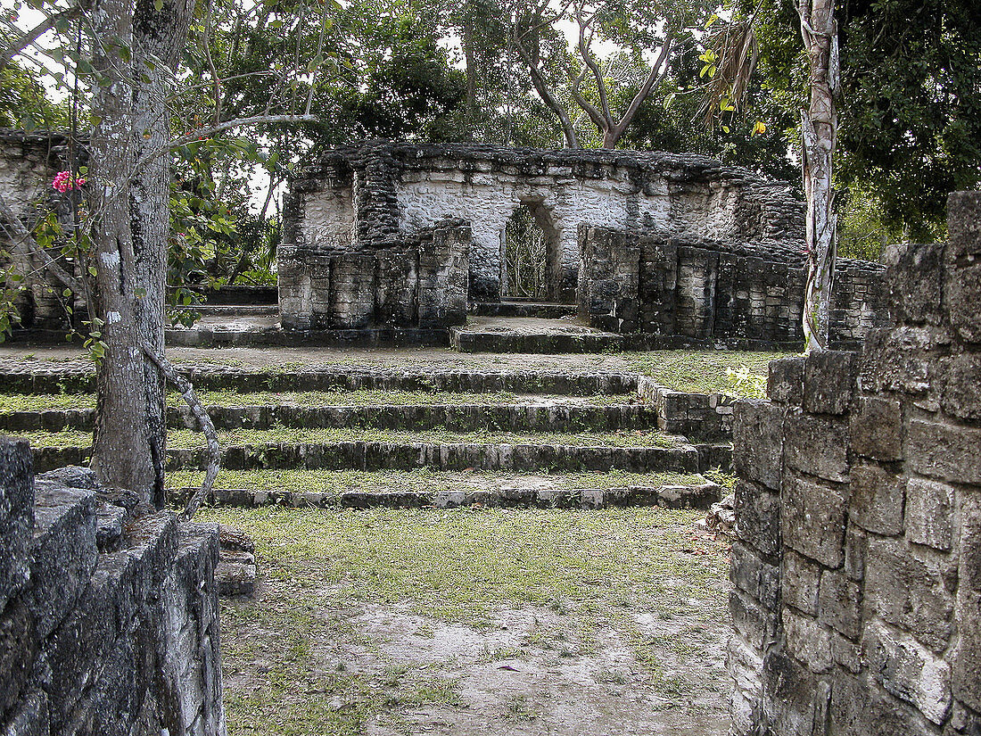 Mayan ruins of Kohunlich (Pre classic & Early Classic, 100 - 600 A.D.). Quintana Roo, Mexico