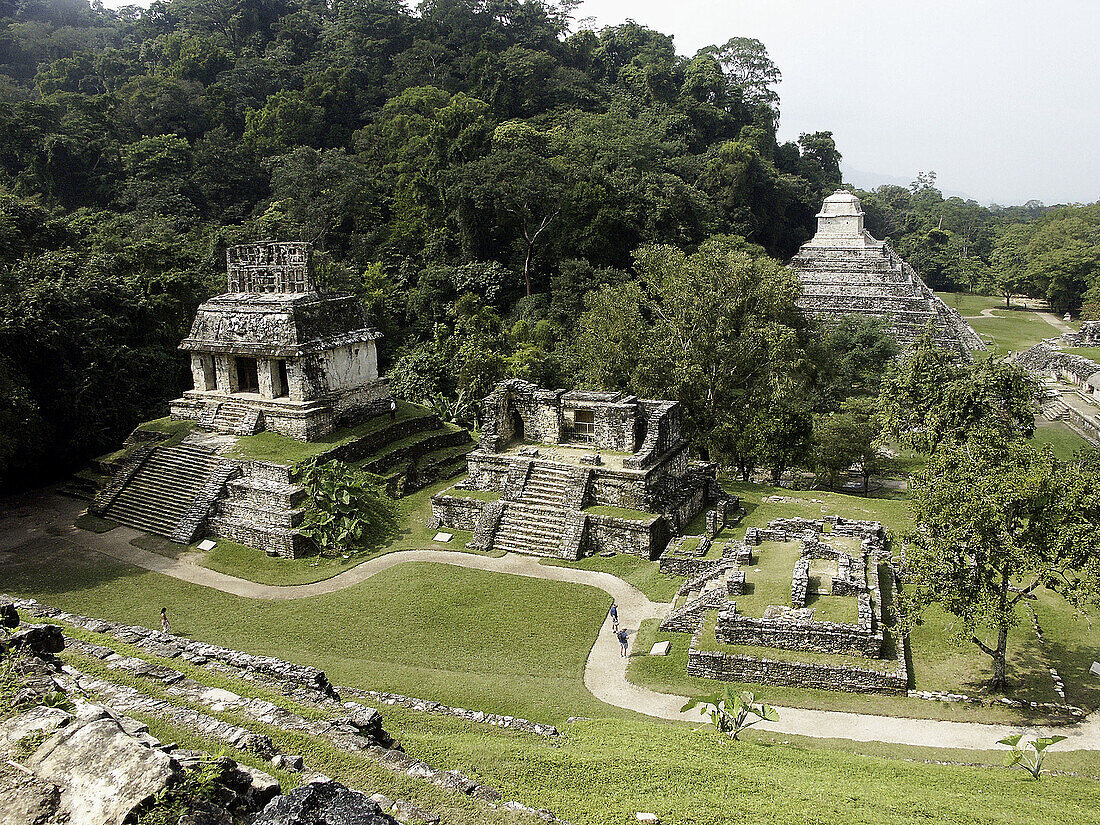 Palenque, Maya archeological site (600 - 800 A.D.). Chiapas, Mexico