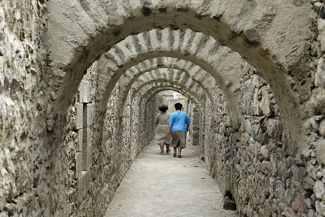 Fortress. Villefranche-de-Conflent, Languedoc-Roussillon, France.