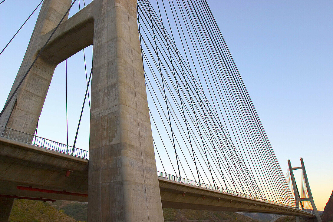 Ingeniero Carlos Fernández Casado Bridge, Los Barrios de Luna. León province, Castilla-León, Spain