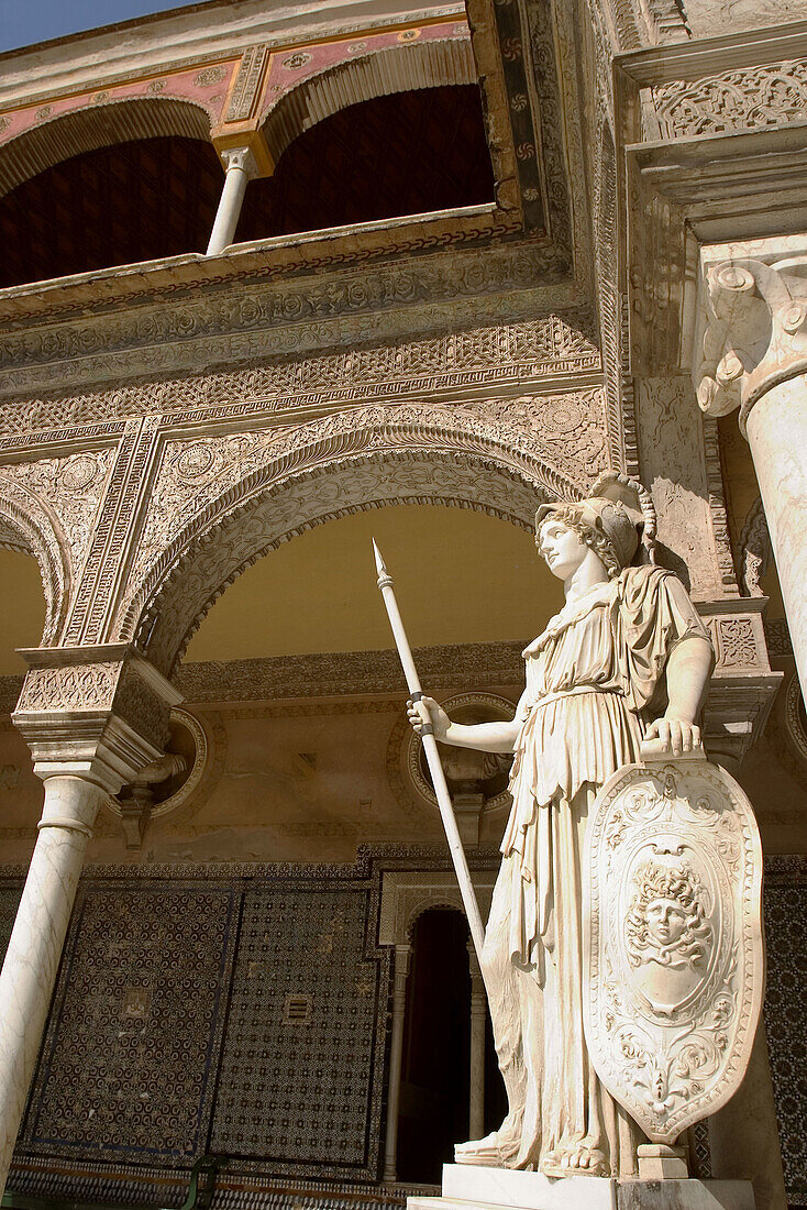 Casa de Pilatos courtyard. Sevilla. Andalucia. Spain.