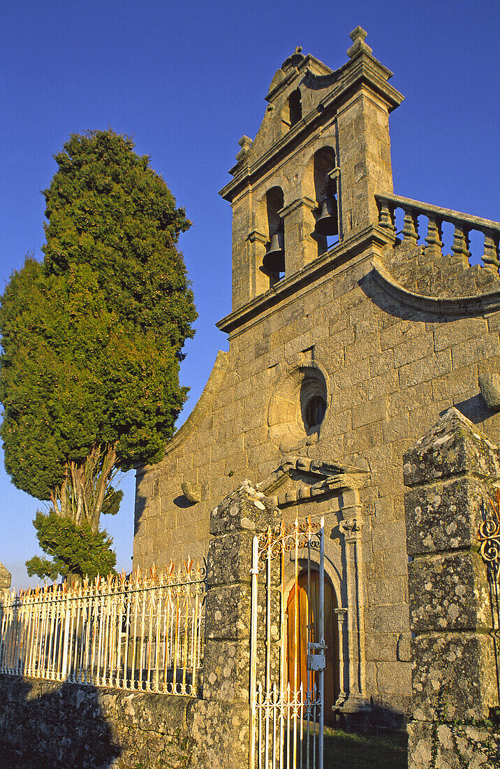 Santa Isabel church. Castro Caldelas, Orense province, Galicia, Spain