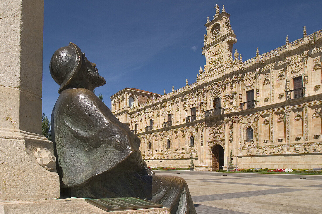 Monasterio de San Marcos (S. XVI), now Parador Nacional, Hostal San Marcos, León, Camino de Santiago, Castilla y León, Spain.