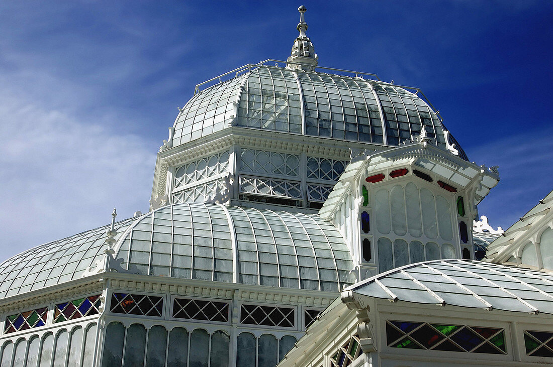 San Francisco Conservatory of Flowers in Golden Gate Park.