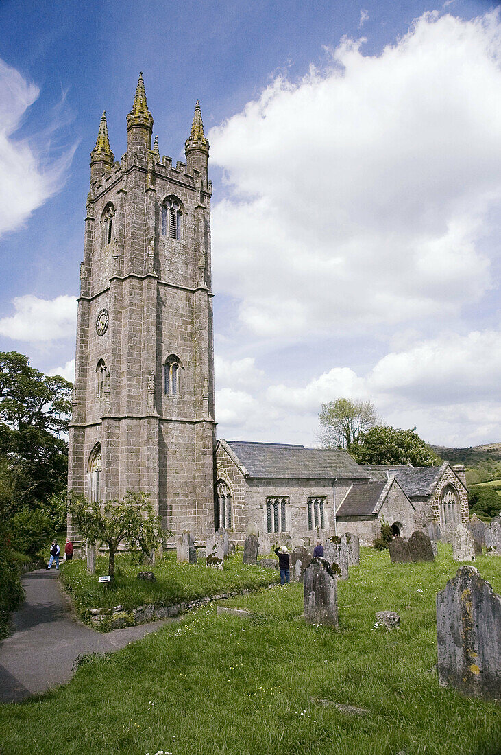 Saint Pancras Church Widdecombe in the Moor Dartmoor National Park Devon Great Britain