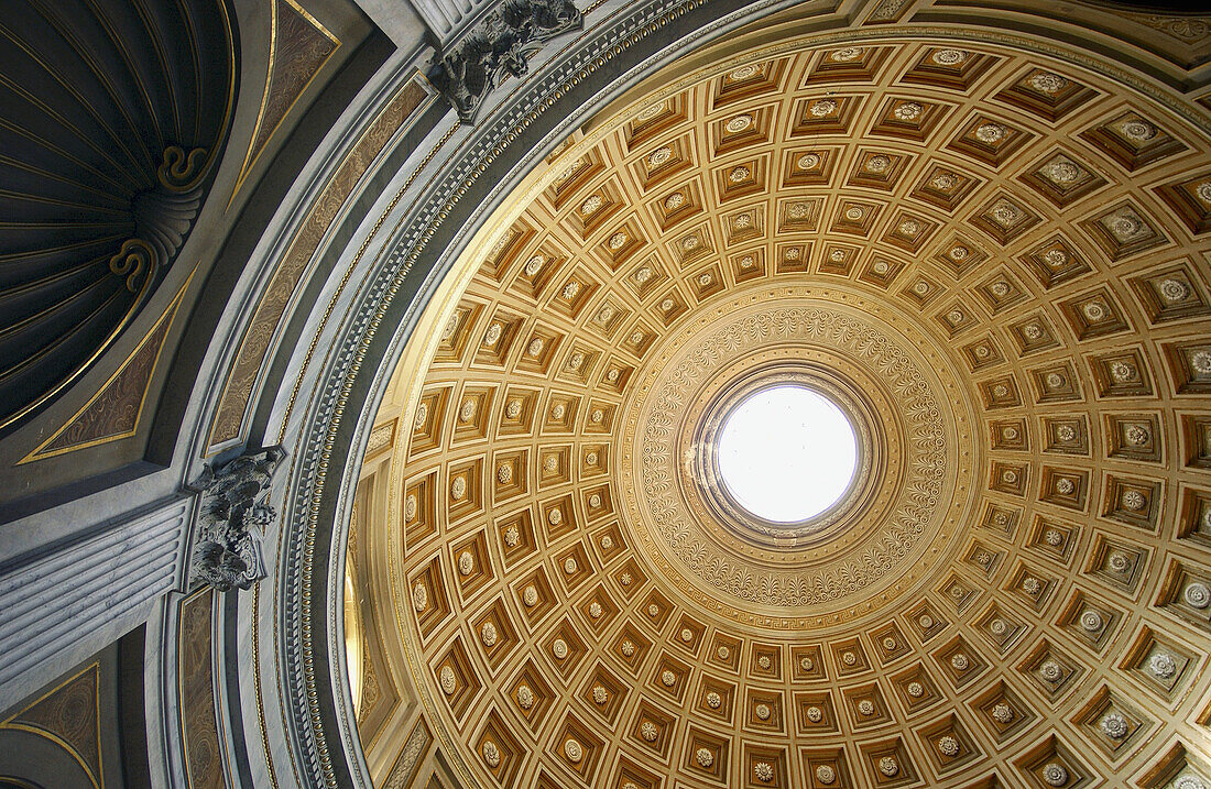 Dome of St. Peters Basilica, Vatican City. Rome, Italy