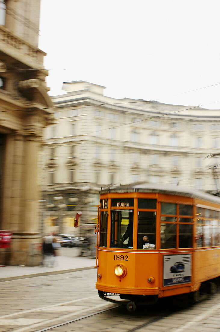 Streetcar. Milan. Italy.
