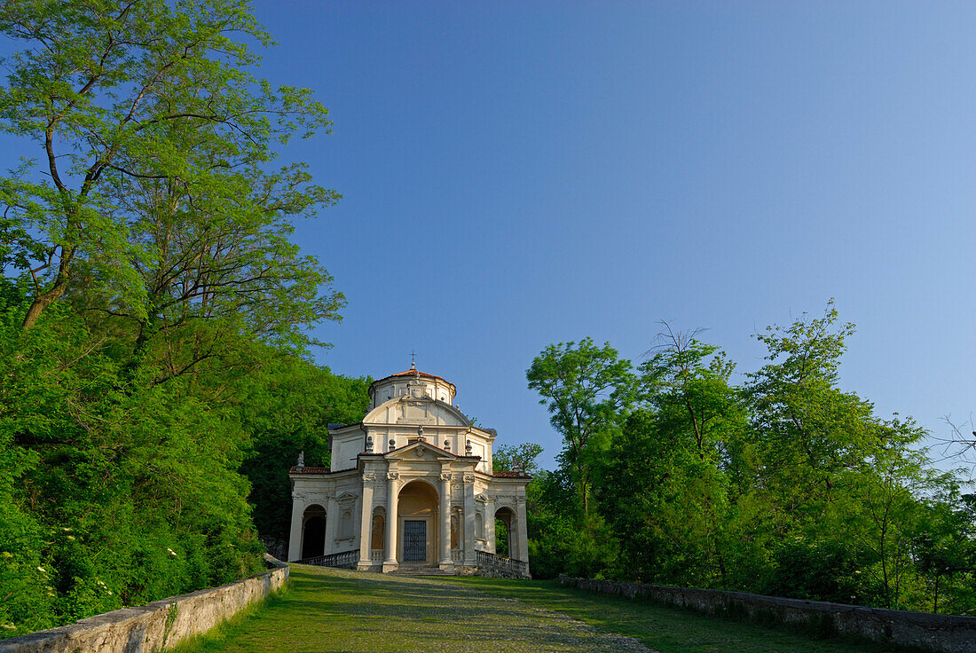 chapel at pilgrimage path, Santa Maria del Monte, Sacromonte di Varese, World Heritage Site, Lombardy, Italy