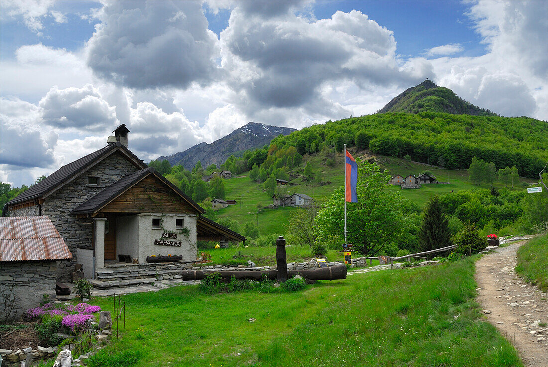 Hütte Alla Capanna, Segna, Cento Valli, Tessin, Schweiz