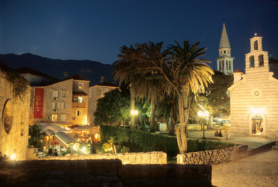 Courtyard of the castle, Budva, Montenegro