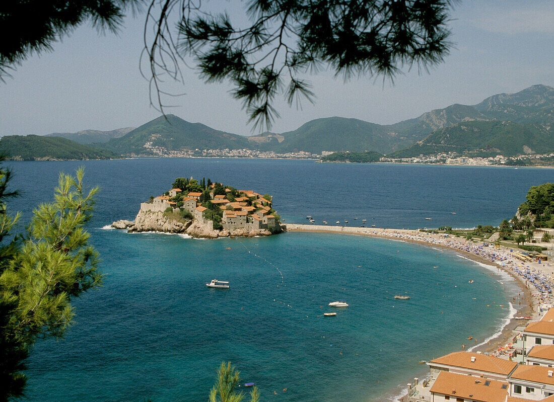 Sveti Stefan bei Budva, Montenegro