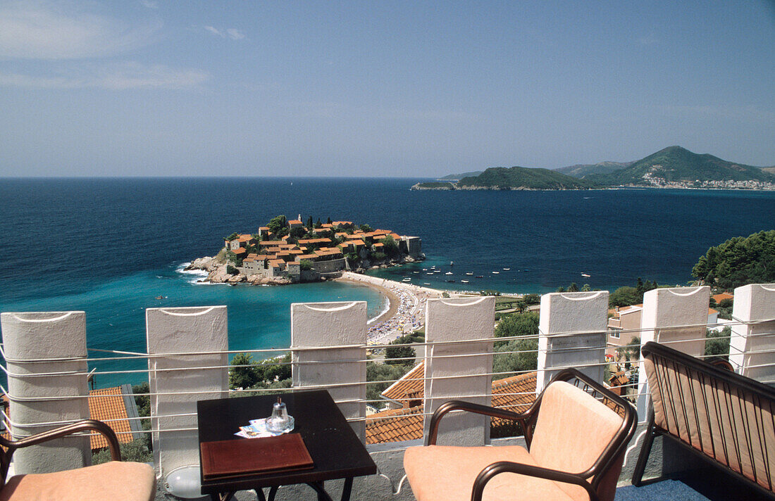 Sveti Stefan bei Budva, Montenegro