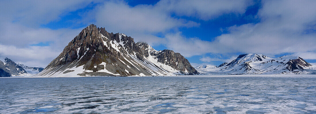 Eislandschaft, Hornsund, Spitzbergen, Norwegen, Europa