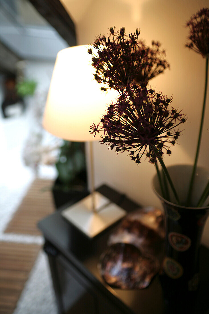 Detail of a living room with lamp and decoration, Styling, Home, Lifestyle