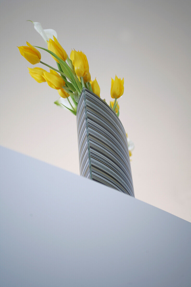 Tulpen in Vase, Styling, Wohnen, Dekoration