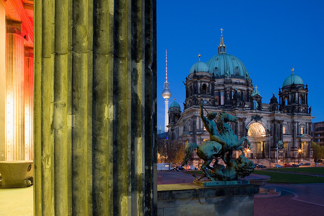 Berlin Cathedral at night, Berlin, Germany
