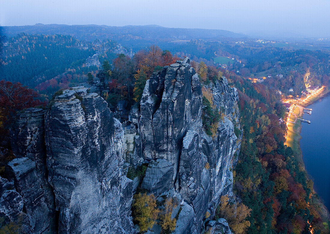 Bastei, Elbsandsteingebirge, Sächsische Schweiz, Sachsen, Deutschland