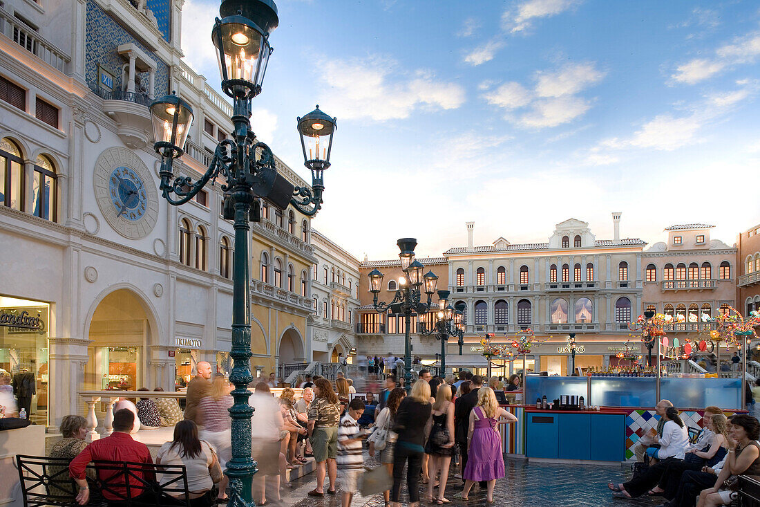 St Mark's square at the Venetian Hotel in Las Vegas, Nevada, USA